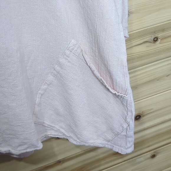 Oh My Gauze Top Womens Large Pink Cut Out Arms 100% Cotton Size 2 - Picture 6 of 11